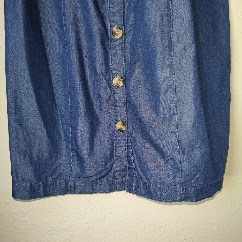 a.n.a Denim Blue Shirt Dress size M - Picture 7 of 10